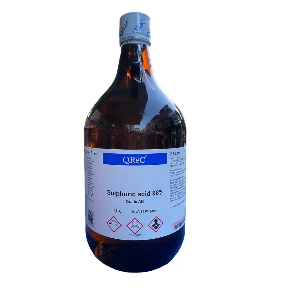 Sulphuric Acid 98% AR 2.5 lt. No.S7064-1-2501, QRec
